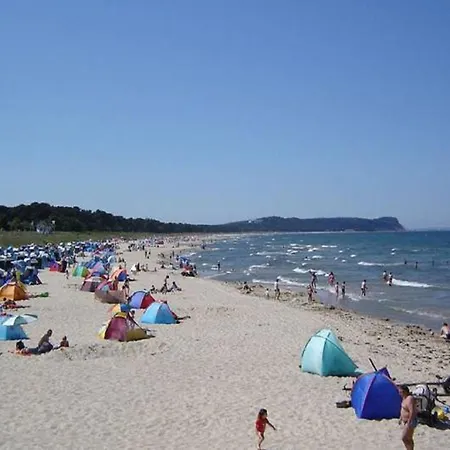 Balkon, gratis Nutzung vom AHOI Erlebnisbad und Sauna in Sellin - Residenz Strandeck FeWo01 Apartment Goehren (Ruegen)